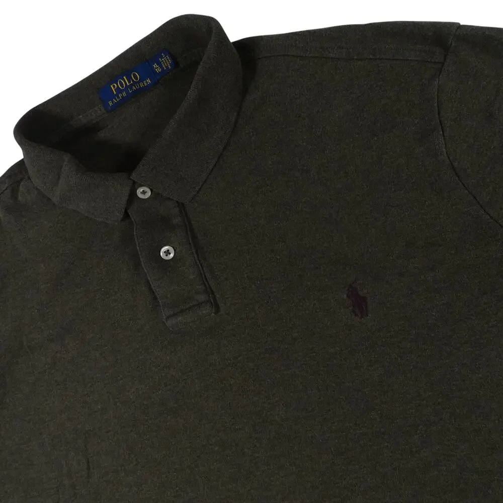 Ralph Lauren Cotton Olive Purple Pony Polo Shirt Men's XL